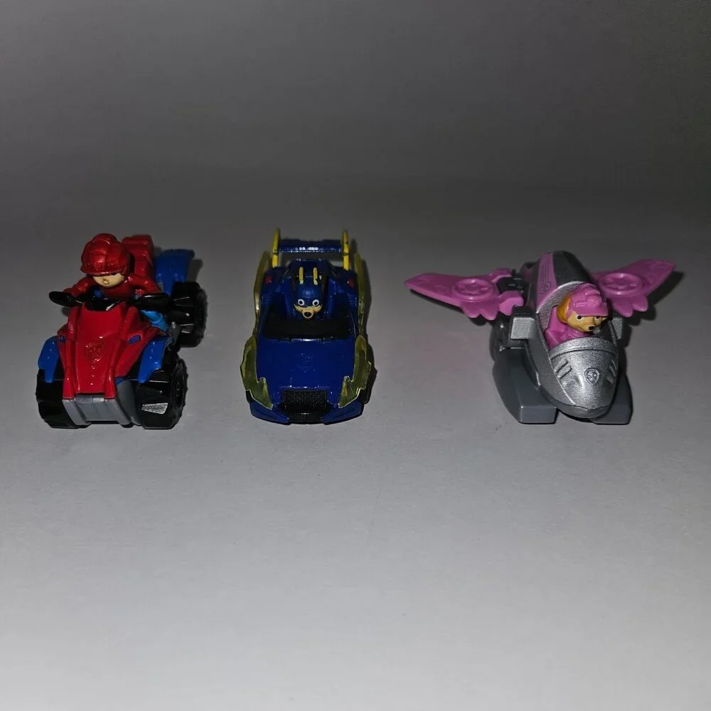 PAW Patrol Vehicle Lot Ryder Chase Skye Jet Dino Rescue Diecast/Plastic